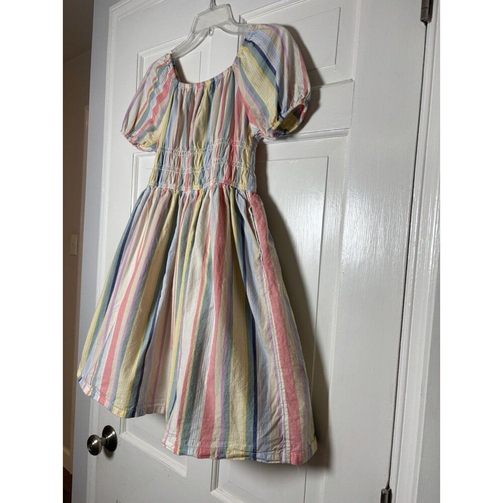 Wonder Nation Girl’s L Pullover Multicolored Babydoll Dress w/Puff Slv - Picture 2 of 8